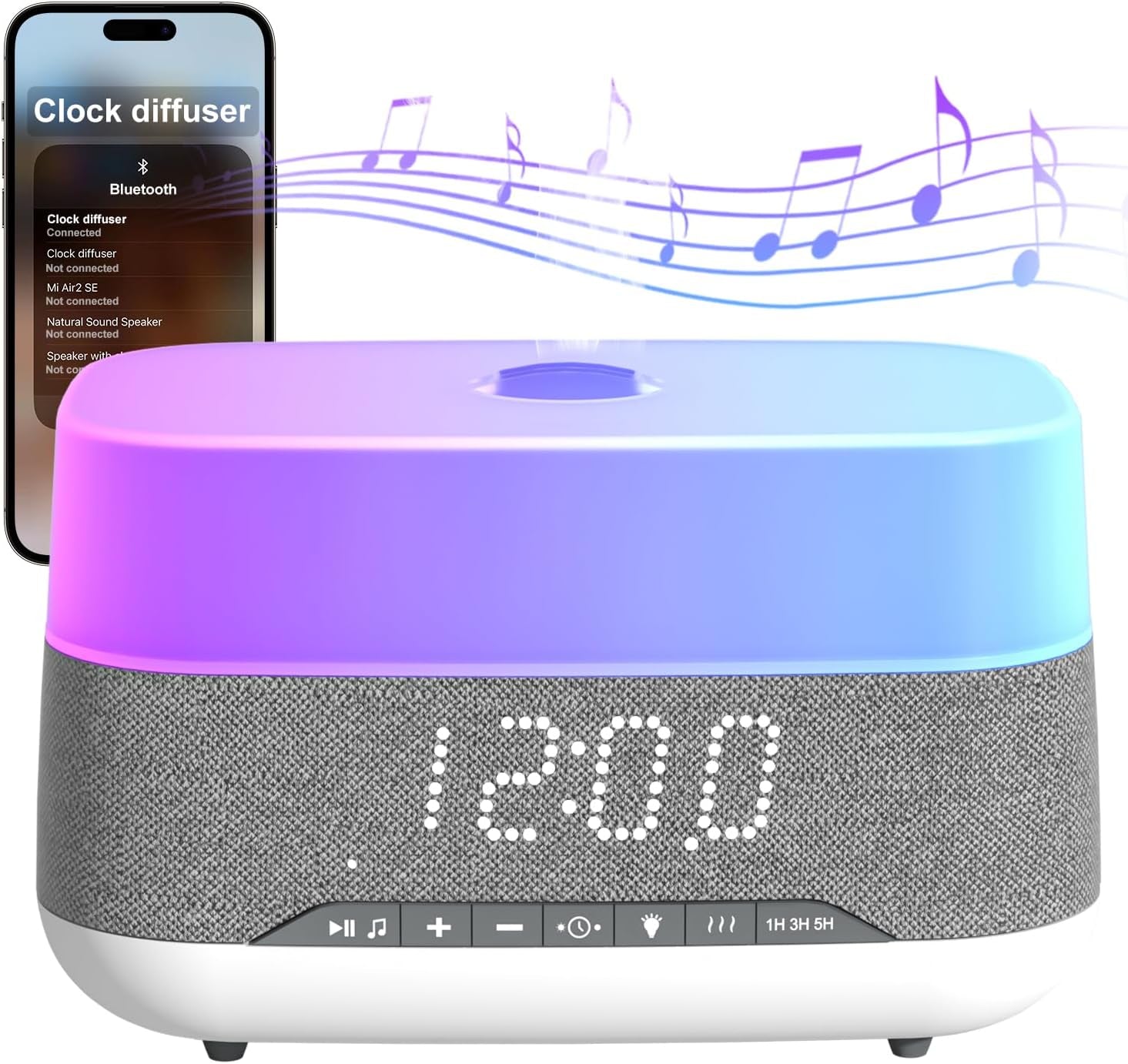 AromiTime™ – 3-in-1 Essential Oil Diffuser & LED Clock