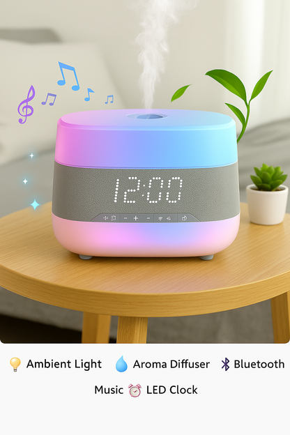 AromiTime™ – 3-in-1 Essential Oil Diffuser & LED Clock