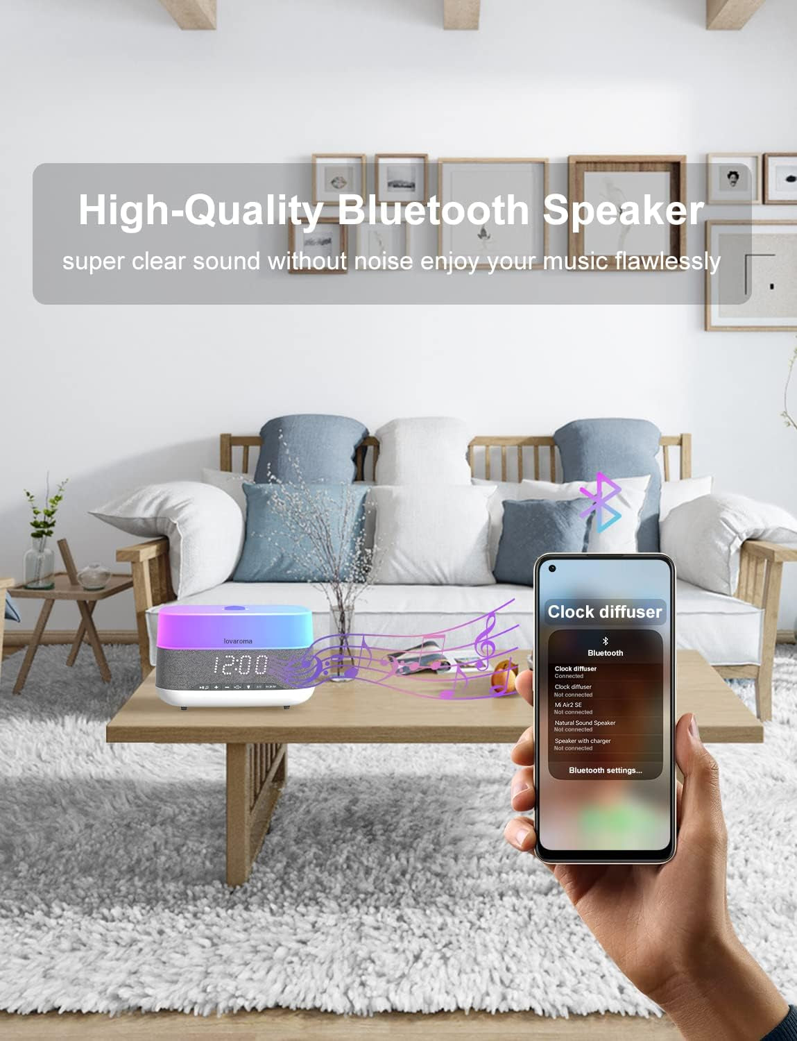 AromiTime™ – 3-in-1 Essential Oil Diffuser & LED Clock