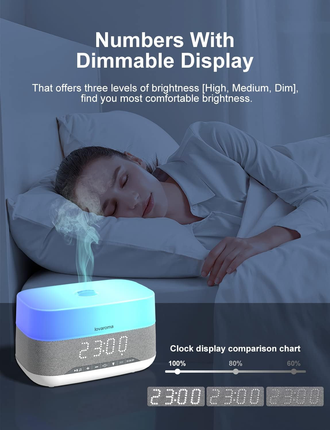 AromiTime™ – 3-in-1 Essential Oil Diffuser & LED Clock